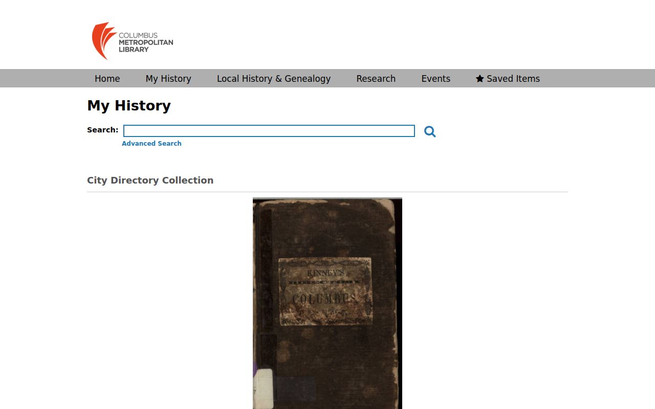Franklin County city directory scans in the Columbus Metropolitan Library digital collection