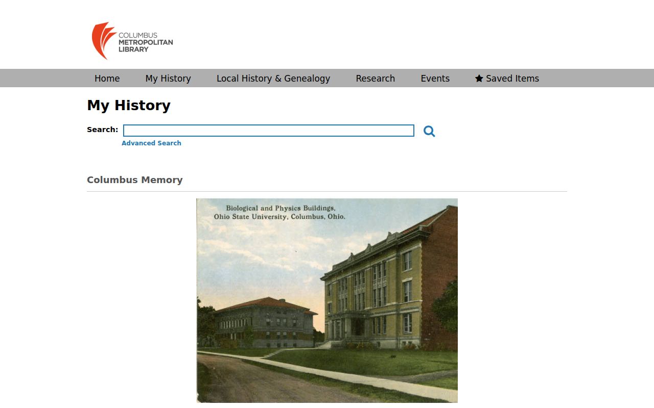 Franklin County neighbors Columbus Memory collection